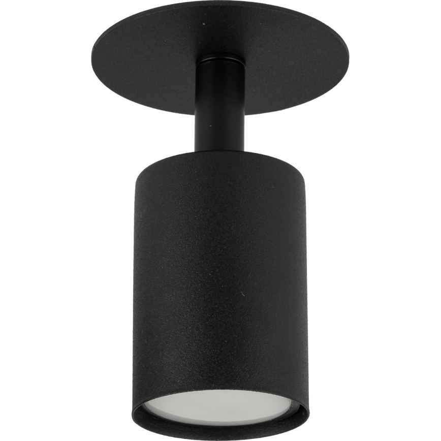 Akcentinis įleidžiamas šviestuvas NEX 1xGU10/10W/230V juoda
