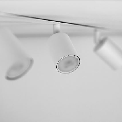 Akcentinis įleidžiamas šviestuvas NEX 3xGU10/10W/230V balta