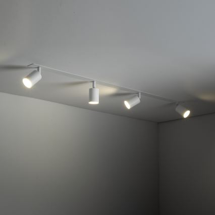 Akcentinis įleidžiamas šviestuvas NEX 4xGU10/10W/230V balta