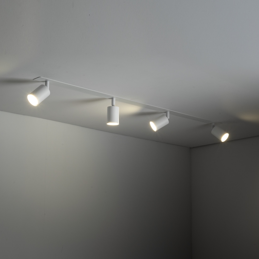 Akcentinis įleidžiamas šviestuvas NEX 4xGU10/10W/230V balta