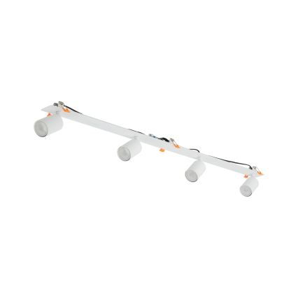 Akcentinis įleidžiamas šviestuvas NEX 4xGU10/10W/230V balta