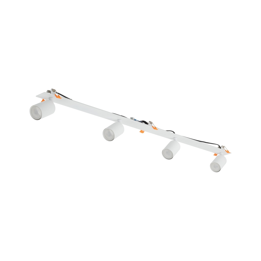 Akcentinis įleidžiamas šviestuvas NEX 4xGU10/10W/230V balta