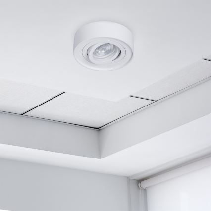 Akcentinis įleidžiamas šviestuvas NUSA 1xGU5,3/MR16/50W/12V apvalus balta