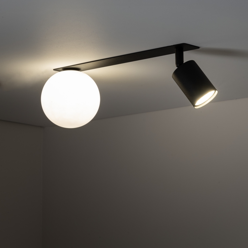 Akcentinis įleidžiamas šviestuvas VOX 1xG9/8W/230V + 1xGU10/10W juoda