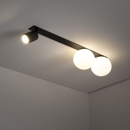 Akcentinis įleidžiamas šviestuvas VOX 2xG9/8W/230V + 1xGU10/10W juoda