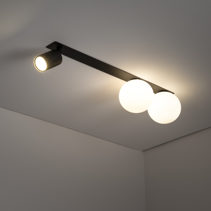 Akcentinis įleidžiamas šviestuvas VOX 2xG9/8W/230V + 1xGU10/10W juoda