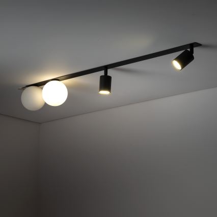 Akcentinis įleidžiamas šviestuvas VOX 2xG9/8W/230V + 2xGU10/10W juoda