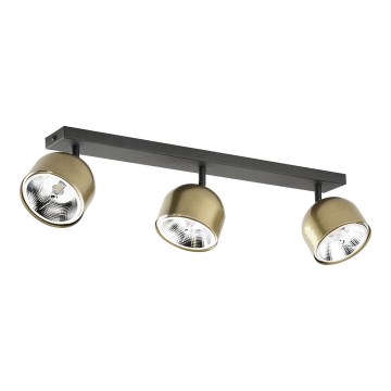 Akcentinis šviestuvas ALTEA 3xAR111 GU10/50W/230V aukso/juoda