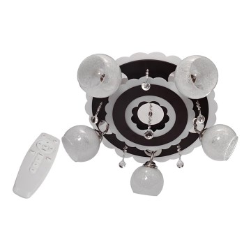 Akcentinis šviestuvas ARONA 5xE27/15W/230V+LED juodas