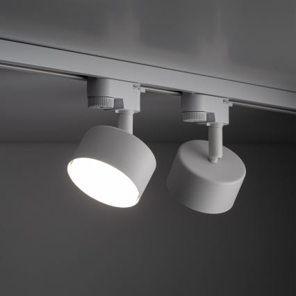 Akcentinis apšvietimas 1-fazės bėgių sistemai AVIA 1xGX53/15W/230V balta