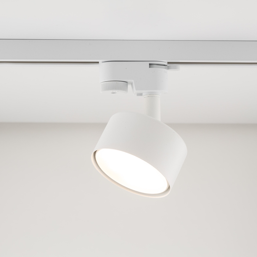 Akcentinis apšvietimas 1-fazės bėgių sistemai AVIA 1xGX53/15W/230V balta