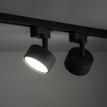 Akcentinis apšvietimas 1-fazės bėgių sistemai AVIA 1xGX53/15W/230V juoda