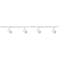 Akcentinis šviestuvas bėgių sistemai LYNX 4xGU10/10W/230V + 2 x 75 cm bėgių sistema balta