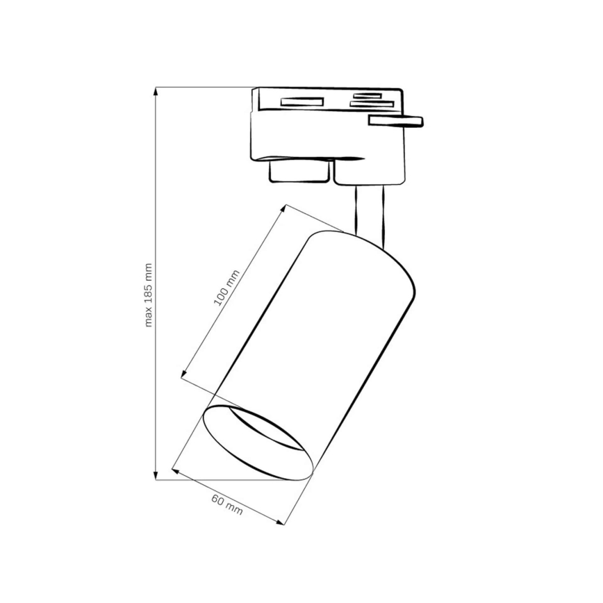 Akcentinis šviestuvas bėgių sistemai MARIBEL 1xGU10/10W/230V auksas
