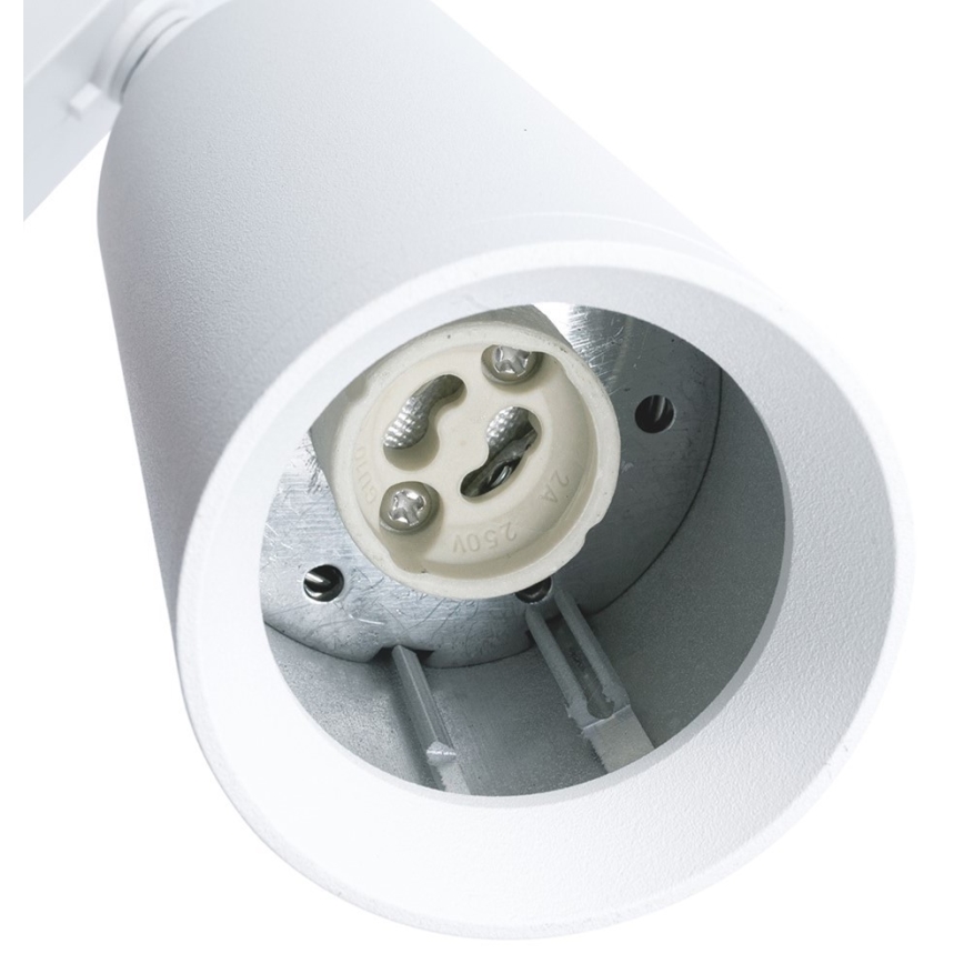 Akcentinis šviestuvas bėgių sistemai MICA 1xGU10/25W/230V 3-fazių baltas