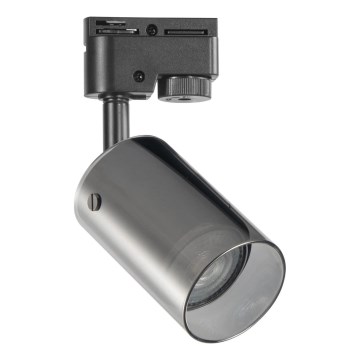 Akcentinis šviestuvas bėgių sistemai SMOKY 1xGU10/10W/230V juoda