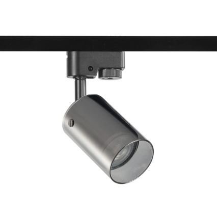 Akcentinis šviestuvas bėgių sistemai SMOKY 1xGU10/10W/230V juoda