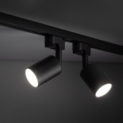 Akcentinis apšvietimas 1-fazės bėgių sistemai TOP 1xGU10/10W/230V juoda