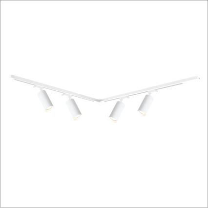 Akcentinis šviestuvas bėgių sistemoje MICA 4xGU10/10W/230V balta