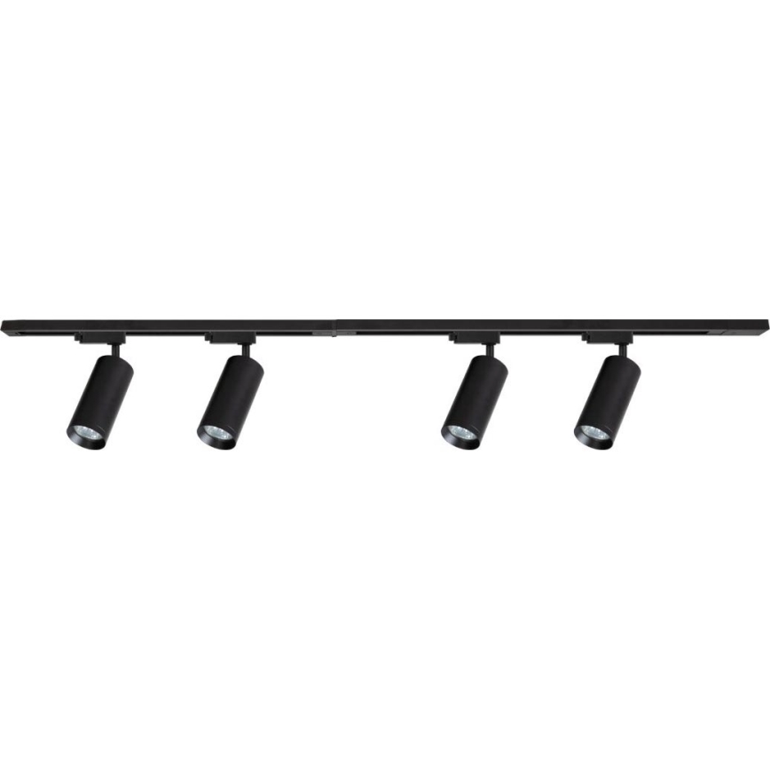 Akcentinis šviestuvas bėgių sistemoje MICA 4xGU10/10W/230V juoda