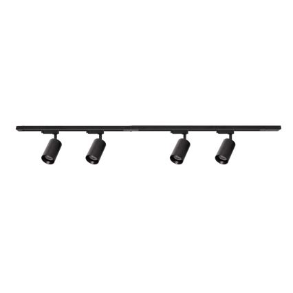 Akcentinis šviestuvas bėgių sistemoje PIPE 4xGU10/10W/230V juoda