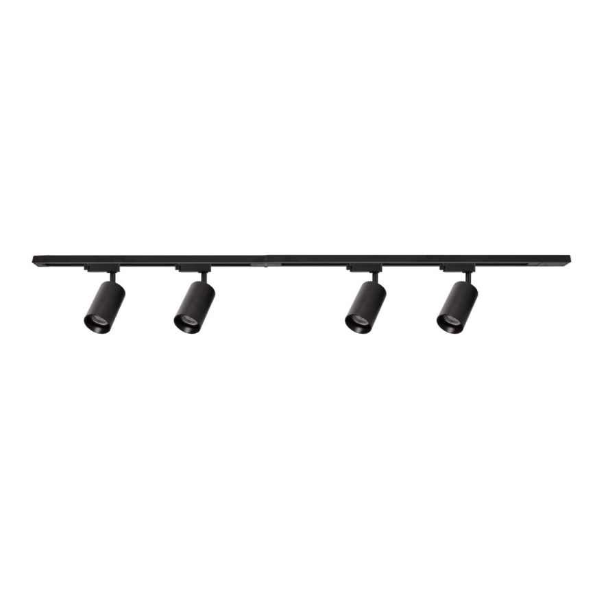 Akcentinis šviestuvas bėgių sistemoje PIPE 4xGU10/10W/230V juoda