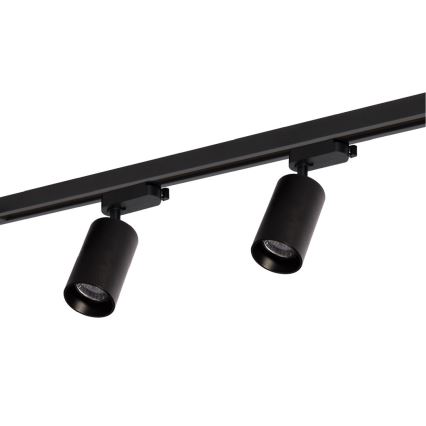 Akcentinis šviestuvas bėgių sistemoje PIPE 4xGU10/10W/230V juoda