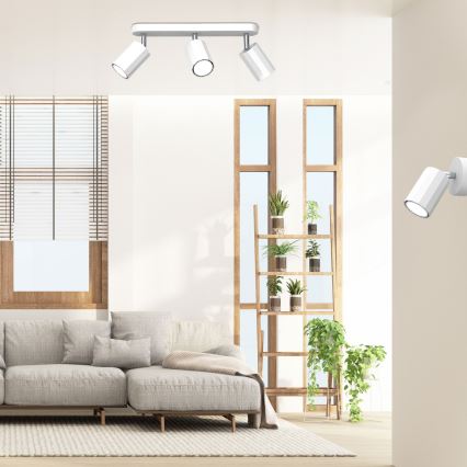 Akcentinis šviestuvas BELLO 3xGU10/8W/230V baltas