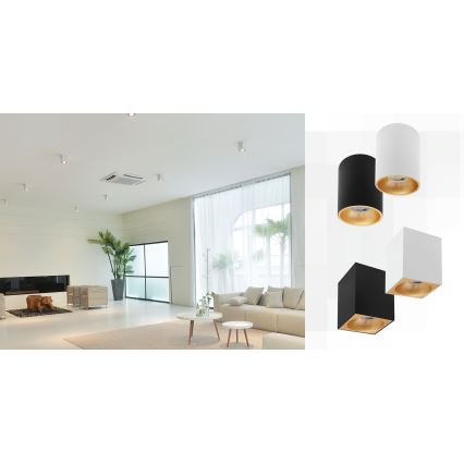 Akcentinis šviestuvas CHLOE 1xGU10/50W/230V kampinis baltas