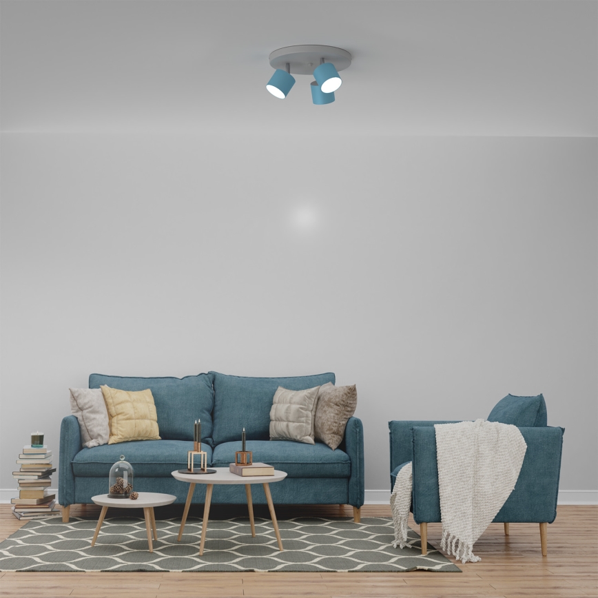 Akcentinis šviestuvas DIXIE 3xGX53/11W/230V mėlynas