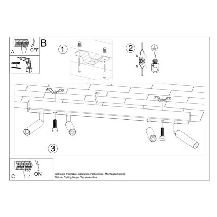 Akcentinis šviestuvas EYETECH 4xG9/12W/230V baltas