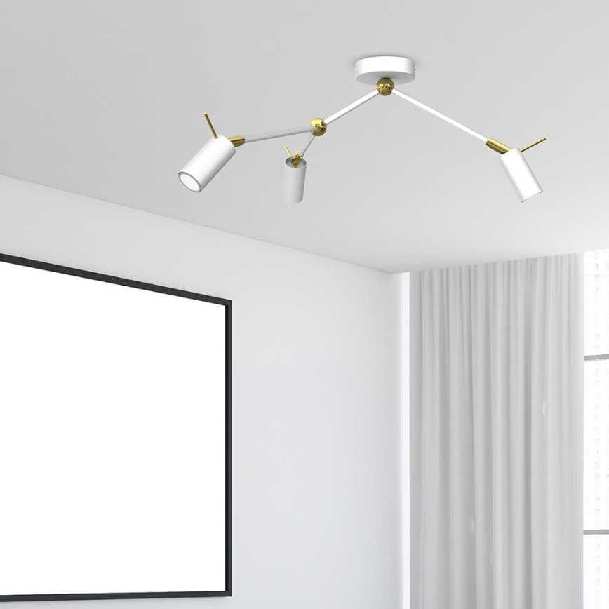 Akcentinis šviestuvas IRIS 3xGU10/MR11/40W/230V baltas/aukso