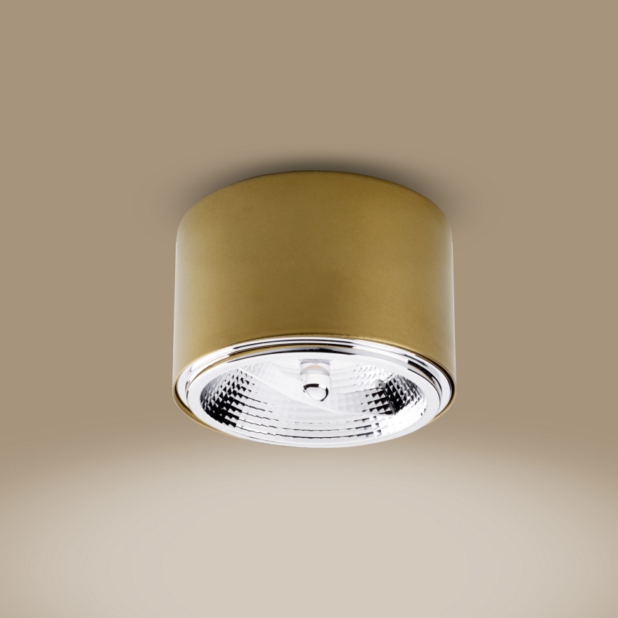 Akcentinis šviestuvas MORIS 1xAR111 GU10/50W/230V aukso spalvos