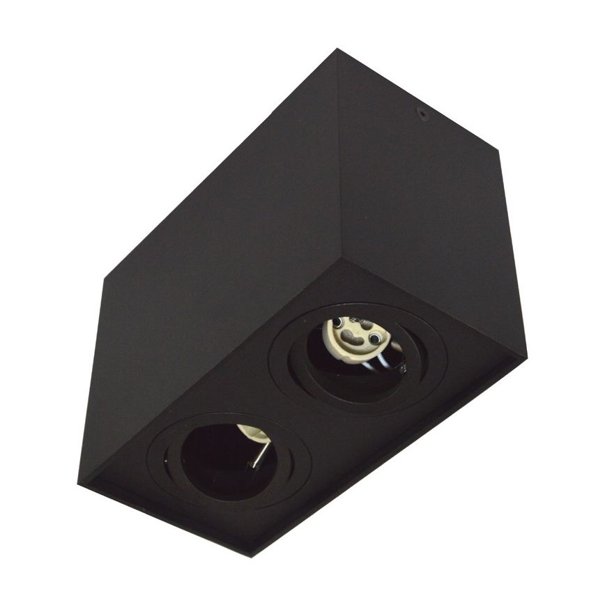 Akcentinis šviestuvas SIROCO 2xGU10/30W/230V juodas