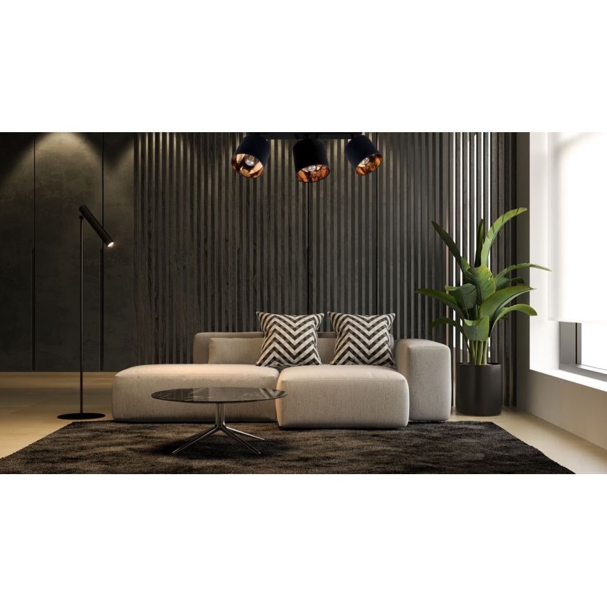 Akcentinis šviestuvas SOFIA 3xE27 / 60W / 230V juodas