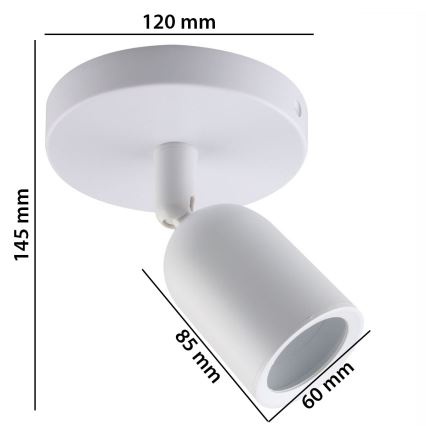 Akcentinis šviestuvas SOLIS 1xGU10/6W/230V baltas