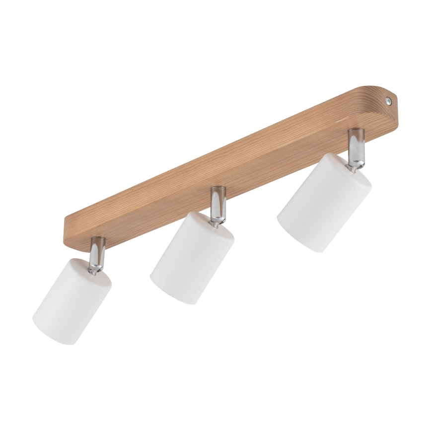 Akcentinis šviestuvas TOP WOOD 3xGU10/10W/230V baltas/medis