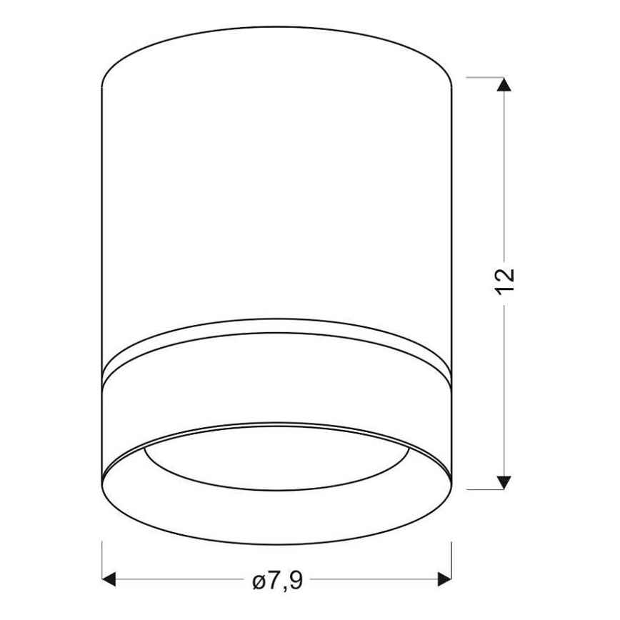 Akcentinis šviestuvas TUBA 1xGU10/15W/230V baltas