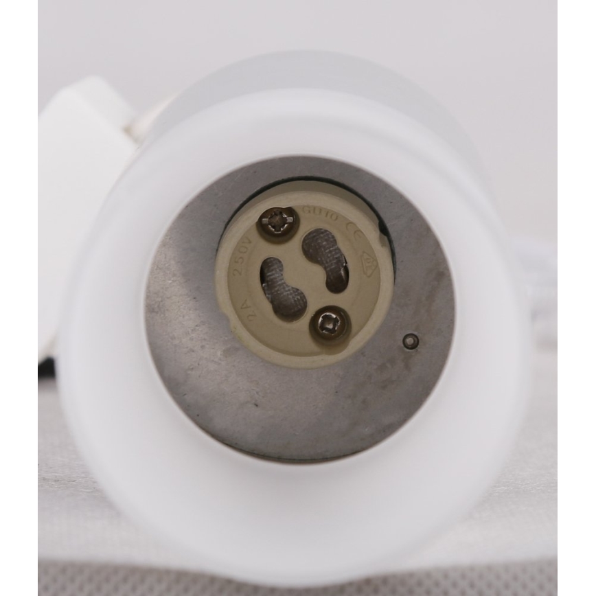 Akcentinis šviestuvas TUBA 1xGU10/15W/230V pilkas/baltas