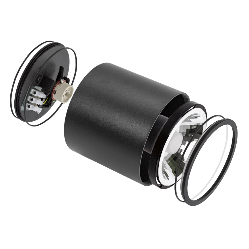 Akcentinis vonios šviestuvas CHLOE AR111 1xGU10/12W/230V IP65 apvalus juoda