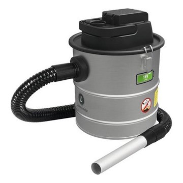 Akumuliatorinis pelenų siurblys su HEPA filtru 12 l 110W/18V 2000 mAh matinis chromas