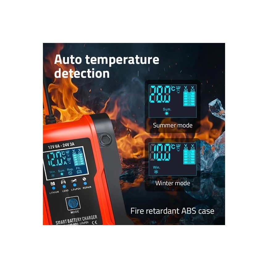 Akumuliatorių įkroviklis 110W/230V