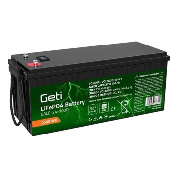 Akumuliatorius LiFePO4 25,6V/100Ah