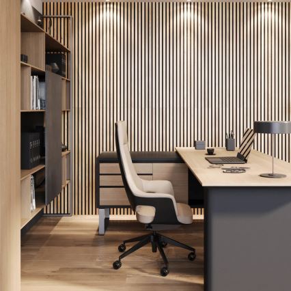 Akustinė apdailos plokštė VASALUND 240x52 cm ąžuolas