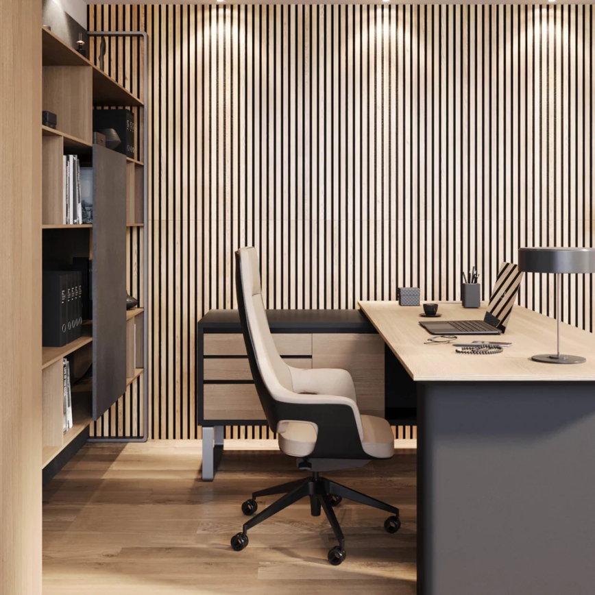 Akustinė apdailos plokštė VASALUND 240x52 cm ąžuolas