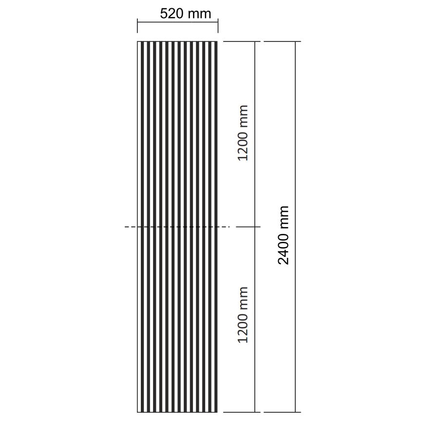 Akustinė apdailos plokštė VASALUND 240x52 cm ąžuolas
