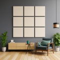 Akustinė panelė SILENCE 58x58 cm kreminė