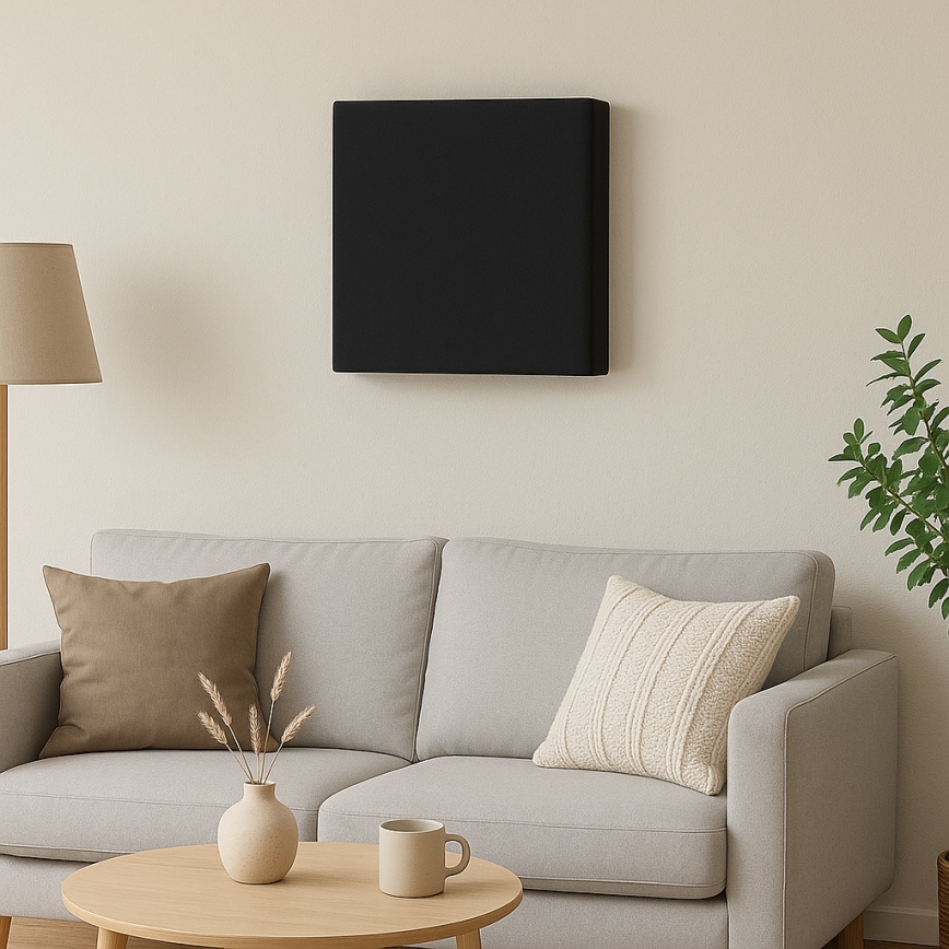 Akustinė plokštė SILENCE 58x58 cm antracito spalvos