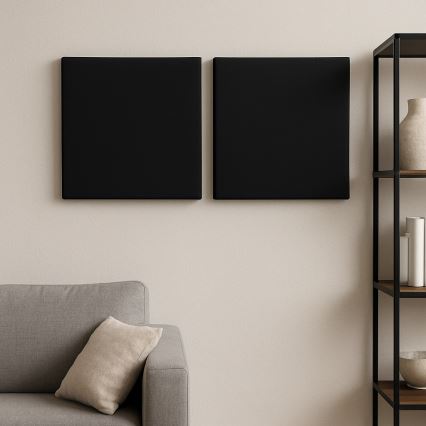 Akustinė plokštė SILENCE 58x58 cm antracito spalvos