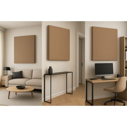 Akustinė plokštė SILENCE 58x58 cm smėlio spalvos